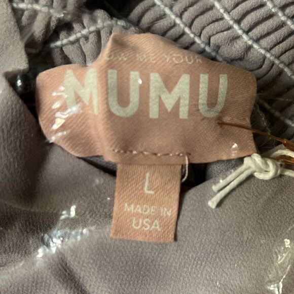 Show Me Your Mumu June Maxi Dress in Dove Grey Chiffon. Size Large. NWT! - Picture 5 of 13